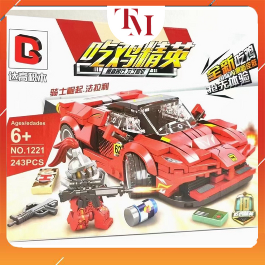 Bộ Đồ Chơi Mô Hình Lắp Ráp Siêu Xe Cho Bé Mẫu Mới 4 Trong 1 Sưu Tầm, Quà Tặng, Trưng Bày