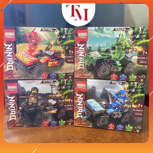 Đồ Chơi Mô Hình Lắp Ráp Ninja Xe Đua 4 Chủ Đề Giúp Trẻ Phát Triển Trí Tuệ Sưu Tầm, Quà Tặng