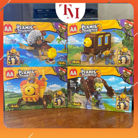 Đồ Chơi Mô Hình Lắp Ráp Plants Vs Zombies 2 Chủ Đề Giúp Trẻ Phát Triển Trí Tuệ, Quà Tặng