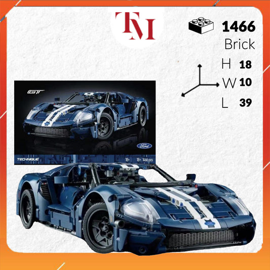 Mô Hình TECHNIC Ford GT Building Toys 42154 tỉ lệ 1:10 1466 Pcs