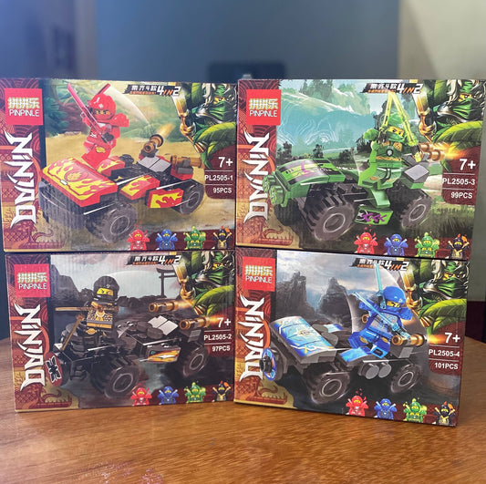 Đồ Chơi Mô Hình Lắp Ráp Ninja Xe Đua 4 Chủ Đề Giúp Trẻ Phát Triển Trí Tuệ Sưu Tầm, Quà Tặng