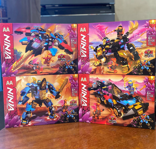 Đồ Chơi Mô Hình Lắp Ráp Ninja Chiến Binh 4 Chủ Đề Giúp Trẻ Phát Triển Trí Tuệ, Quà Tặng