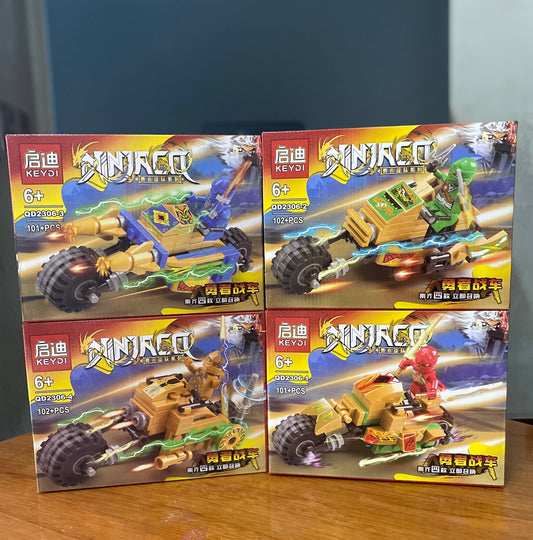 Đồ Chơi Mô Hình Lắp Ráp Ninja Xe Máy 4 Chủ Đề Giúp Trẻ Phát Triển Trí Tuệ Sưu Tầm, Quà Tặng