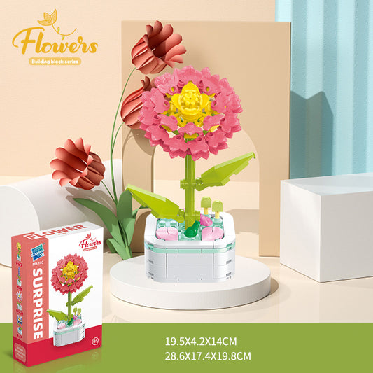 Bộ Đồ Chơi Mô Hình Lắp Ráp Chậu Hoa Trang Trí Nhà Ở / Lễ Kỷ Niệm xếp hình Dành Cho Trẻ Em, Mẹ và Bé No 103