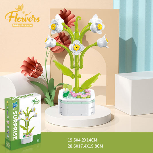Bộ Đồ Chơi Mô Hình Lắp Ráp Chậu Hoa Trang Trí Nhà Ở / Lễ Kỷ Niệm xếp hình Dành Cho Trẻ Em, Mẹ và Bé No 103