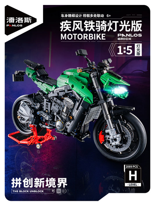 Mô hình TECHNIC Xe Máy Panlos KWS Ninja Z1000 Tỉ Lệ 1:5 1968 PCS