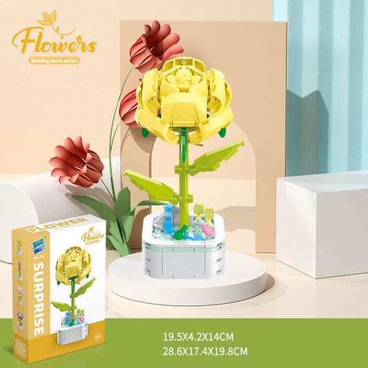 Bộ Đồ Chơi Mô Hình Lắp Ráp Chậu Hoa Trang Trí Nhà Ở / Lễ Kỷ Niệm xếp hình Dành Cho Trẻ Em, Mẹ và Bé No 103
