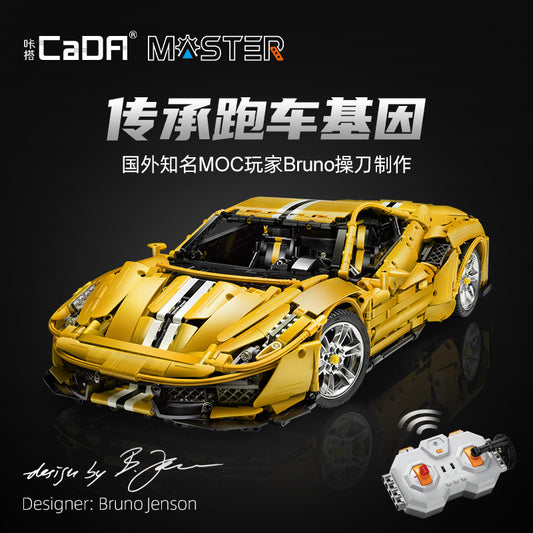 Mô Hình TECHNIC CADA Ferrari 488 Pista tỉ lệ 1:8 3842 PCS