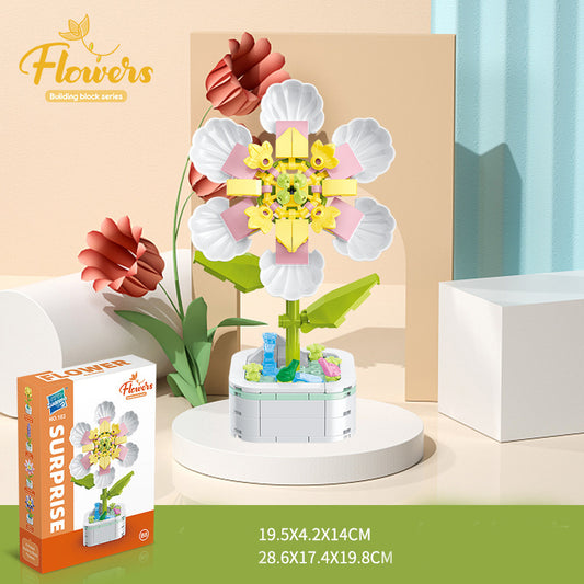 Bộ Đồ Chơi Mô Hình Lắp Ráp Chậu Hoa Trang Trí Nhà Ở / Lễ Kỷ Niệm xếp hình Dành Cho Trẻ Em, Mẹ và Bé No 103