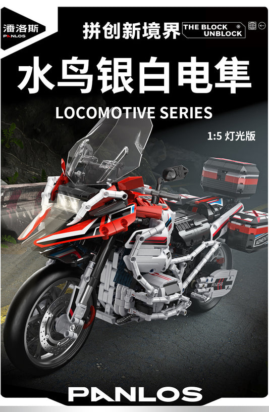 Đồ chơi Technic Mô Hình Lắp Ráp Siêu Xe Máy Panlos BMW R1250GS Tỉ Lệ 1:5 BỘ Lắp Ghép Xe 2627 Mảnh