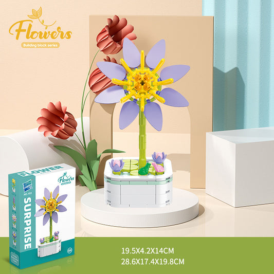 Bộ Đồ Chơi Mô Hình Lắp Ráp Chậu Hoa Trang Trí Nhà Ở / Lễ Kỷ Niệm xếp hình Dành Cho Trẻ Em, Mẹ và Bé No 103
