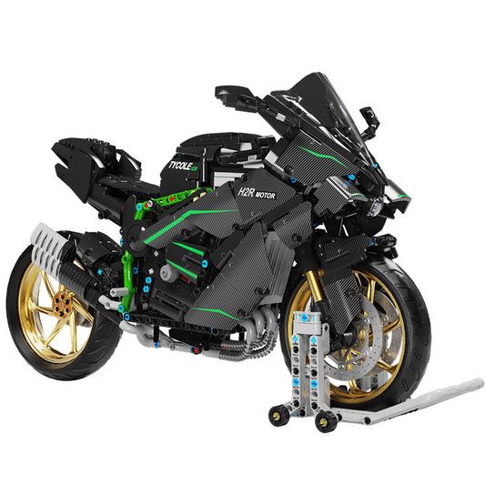 Mô Hình TECHNIC siêu xe Technic Kawasaki Ninja H2R tỉ lệ 1:5 1858 PCS
