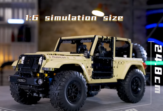 Mô Hình siêu xe Technic Mould King  Wrangler Rubicon RAMP Tỉ lệ 1:6