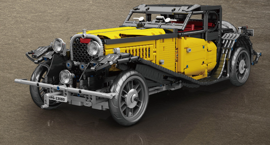 Mô Hình siêu xe Technic Mould King Bugatti Vintage 50T 1308 Tỉ lệ 1:8 3564 mảnh