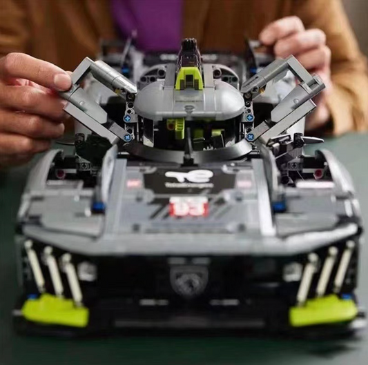 Mô Hình TECHNIC Siêu Xe PEUGEOT Le Mans Hybrid Hypercar Tỉ lệ 1:10 1775 PCS