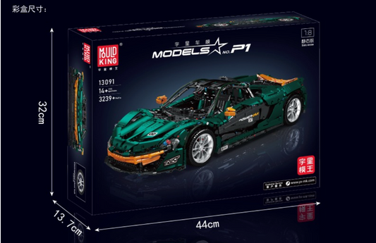Mô Hình TECHNIC Mould King McLaren P1 13091 Màu Xanh Rêu Tỉ Lệ 1:8 3228 PCS