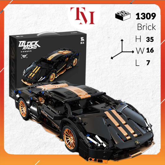 Mô Hình TECHNIC  BLOCKRACING LAMBORGHINI Tỉ Lệ 1:14 1309 PCS