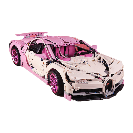 Mô Hình TECHNIC siêu xe Bugatti Chiron Hồng tỉ lệ 1:8 4031 PCS