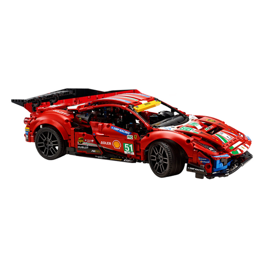 Mô Hình TECHNIC Siêu Xe FERRARI 488 GTE AF CORSE 42125 tỉ lệ 1:10 1677 PCS