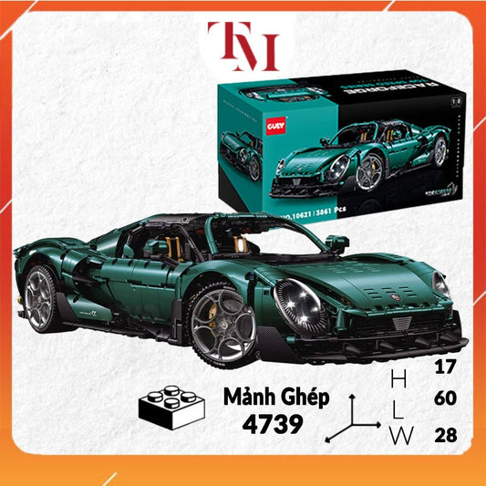 Đồ Chơi Mô Hình Lắp Ráp Siêu Xe Technic Guly 10621 Lamborghini Alfa Romeo Tỉ Lệ 1:8  Mô Hình Lắp Ráp Xe Bản Đẹp 4739 Mảnh