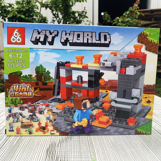 Bộ Đồ Chơi Mô Hình Lắp Ráp Minecraft Cho Bé Mẫu Mới 4 Trong 1 Sưu Tầm, Quà Tặng, Trưng Bày