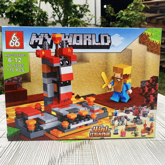 Bộ Đồ Chơi Mô Hình Lắp Ráp Minecraft Cho Bé Mẫu Mới 4 Trong 1 Sưu Tầm, Quà Tặng, Trưng Bày