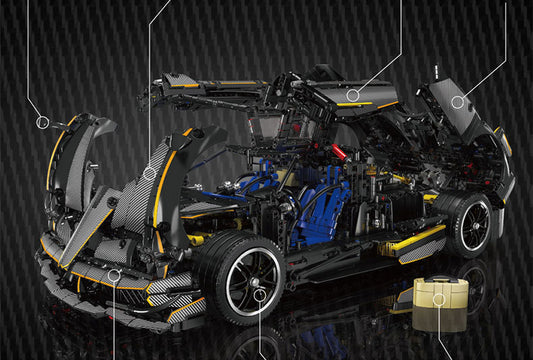 Mô Hình TECHNIC Mould King Pagani Huayra Tỉ lệ 1:8 4802 PCS