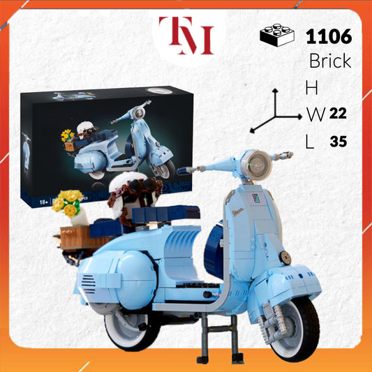 Mô Hình TECHNIC Xe Máy Vespa tỉ lệ 1:10 1106 PCS