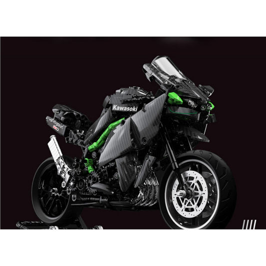 Mô Hình TECHNIC siêu xe Kawasaki Sợi Carbon Tỉ lệ 1:10
