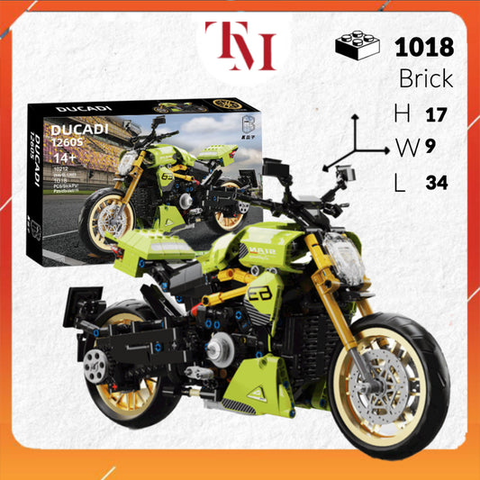 Mô Hình TECHNIC Siêu Xe Kbox Ducati 1260s 1018 PCS