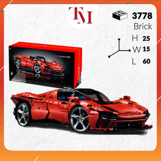 Mô hình TECHNIC siêu xe FERRARI DAYTONA SP3 42143 tỉ lệ 1:8 3778 PCS