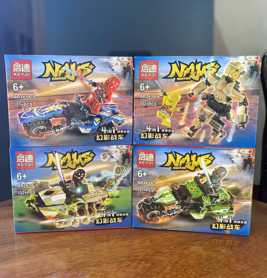 Đồ Chơi Mô Hình Lắp Ráp Lego Ninja Xe Rồng 4 Chủ Đề Giúp Trẻ Phát Triển Trí Tuệ Sưu Tầm, Quà Tặng