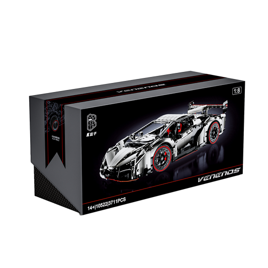 Đồ Chơi Mô Hình Lắp Ráp Siêu Xe Technic KBOX Lamborghini Veneno Car 10522 Tỉ Lệ 1:8 Mô Hình Lắp Ráp Xe Bản Đẹp 3711 Mảnh